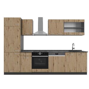 Vicco KUCHYNSKÝ KÚT R-Line Remeselný dub/antracit 300 cm , AP Antracit vyobraziť