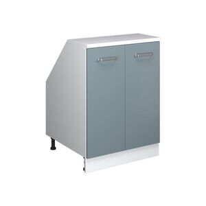Vicco KUCHYNSKÁ SKRIŇA PRE ŠIKMÉ STRECHY R-Line Modrošedá 60 cm s 2 dverami, korpus skrine hĺbka 60 cm vyobraziť
