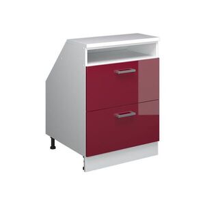 Vicco ŠIKMÁ SKRIŇA Rion Červený vysoký lesk 60 x 81.6 cm s 2 zásuvkami, korpus skrine hĺbka 60 cm vyobraziť