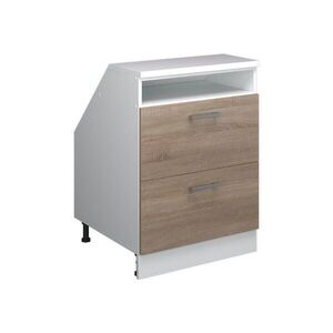 Vicco KUCHYNSKÁ SKRIŇA PRE ŠIKMÉ STRECHY R-Line Sonoma 60 cm s 2 zásuvkami, korpus skrine hĺbka 60 cm vyobraziť