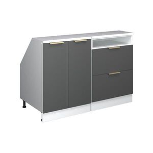 Vicco KUCHYNSKÁ SKRIŇA PRE ŠIKMÉ STRECHY R-Line Antracitové zlato 120 cm Súprava 2 korpusov skrine hĺbka 60 cm vyobraziť