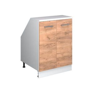 Vicco KUCHYNSKÁ SKRIŇA PRE ŠIKMÉ STRECHY R-Line Dub Goldkraft 60 cm s 2 dverami, korpus skrine hĺbka 60 cm vyobraziť