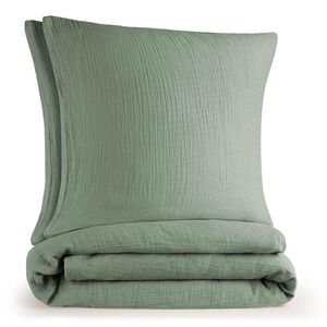 Blumtal POVLEČENÍ mušelín, 100% bavlna, 200/200 cm & 2x 80/80 cm, zelená vyobraziť