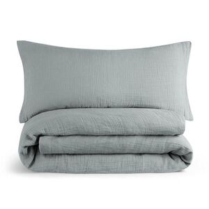 Blumtal POVLEČENÍ mušelín, 100% bavlna, 135/100 cm & 40/80 cm, modrá vyobraziť