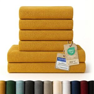 Blumtal OSUŠKA 6dílná sada, 2x osuška 70/140 + 4x ručník 50/100 cm, žltá vyobraziť