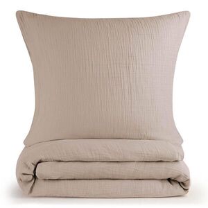 Blumtal POVLEČENÍ mušelín, 100% bavlna, 135/200 cm & 80/80 cm, taupe vyobraziť