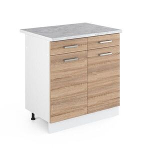 Vicco KUCHYNSKÁ SPODNÁ SKRINKA R-Line Sonoma 80 cm s pracovnou doskou vyobraziť