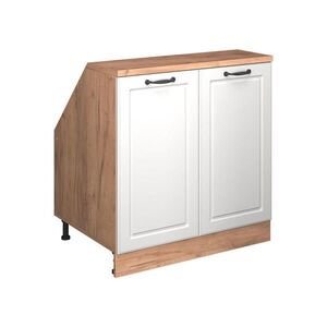 Vicco KUCHYNSKÁ SKRIŇA PRE ŠIKMÉ STRECHY R-Line Biely vidiecky dom 80 cm s 2 dverami, korpus skrine hĺbka 60 cm vyobraziť