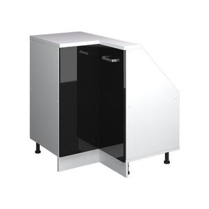 Vicco ROHOVÁ KUCHYNSKÁ SKRIŇA PRE ŠIKMÉ STRECHY R-Line Čierny vysoký lesk 75.6 cm s 1 dverami vyobraziť