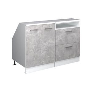 Vicco KUCHYNSKÁ SKRIŇA PRE ŠIKMÉ STRECHY R-Line betón 120 cm Súprava 2 korpusov skrine hĺbka 60 cm vyobraziť
