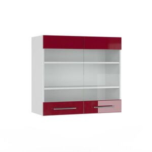 Vicco KUCHYNSKÁ SKLENENÁ SKRINKA Fame-Line Bordeaux vysoký lesk 80 cm vyobraziť