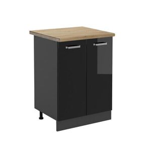 Vicco KUCHYNSKÁ SPODNÁ SKRINKA R-Line Čierny vysoký lesk 60 cm , AP Oak vyobraziť