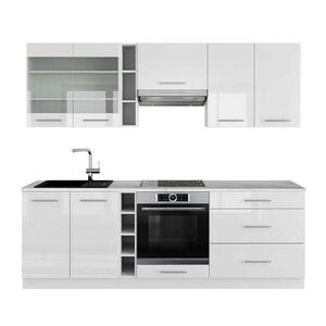 Vicco KUCHYNSKÝ KÚT Fame-Line Biela vysoký lesk/biela 235 cm , AP Marble vyobraziť