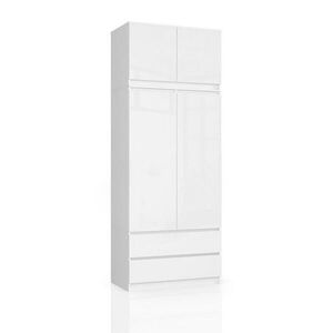 RAUMHIRSCH FURNITURE ŠATNÍK Biela, Lesklá biela 234/90/51 vyobraziť