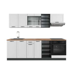 Vicco KUCHYNSKÝ KÚT R-Line Biely vidiecky dom/antracit 240 cm , AP Oak vyobraziť