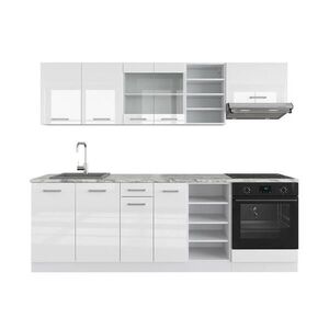 Vicco KUCHYNSKÝ KÚT R-Line Biela vysoký lesk/biela 240 cm bez pracovnej dosky vyobraziť