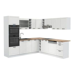 Vicco ROHOVÁ KUCHYŇA R-Line, Biely vidiecky dom/biely, 247 x 237 cm bez pracovnej dosky vyobraziť