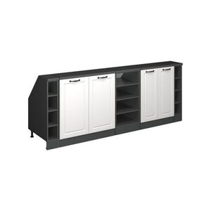 Vicco KUCHYNSKÁ SKRIŇA PRE ŠIKMÉ STRECHY R-Line Biely vidiecky dom 210 cm Súprava 5 korpusov skrine hĺbka 60 cm vyobraziť