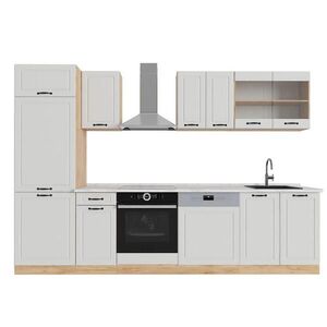 Vicco KUCHYNSKÝ KÚT R-Line Biely vidiecky dom/zlatý dub 300 cm , AP Marble vyobraziť