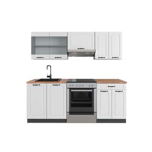 Vicco KUCHYNSKÝ KÚT R-Line Biely vidiecky dom/antracit 200 cm , AP Oak vyobraziť