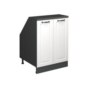 Vicco ŠIKMÁ SKRIŇA Rion Biely vidiecky dom 60 x 81.6 cm s 2 dverami, korpus skrine hĺbka 60 cm vyobraziť