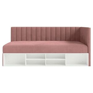 Selsey POSTEĽ PRE MLÁDEŽ Ventrio ružová zamatový poťah Easy-Clean 90x200 cm vyobraziť