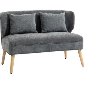 Modfu DVOJMIESTNA pohovka z kaučukovníka 117x65x78, 5 cm sivá s čalúnením z chenille a ergonomickým operadlom vyobraziť