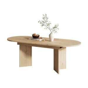 Modfu ROZŤAHOVACÍ jedálenský stôl z MDF 180x90x75 cm dubový s oblými rohmi, zosilnenou doskou a stabilnou konštrukciou vyobraziť
