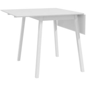 Modfu ROZKLADACÍ jedálenský stôl z borovicového dreva 110x86x75 cm biely s skladacou doskou pre 2 až 4 osoby vyobraziť