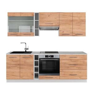 Vicco KUCHYNSKÝ KÚT Fame-Line Dub Goldkraft/biela 235 cm , AP Marble vyobraziť