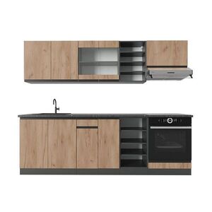 Vicco KUCHYNSKÝ KÚT R-Line Goldkraft dub/antracit 240 cm , AP Antracit vyobraziť