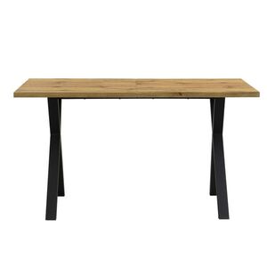 Redom JEDÁLENSKÝ stôl 140/80/76 cm s krížovými nohami, MDF doskou a univerzálnym využitím, Dub vyobraziť