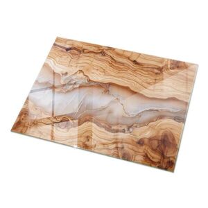 TULUP SKLENENÁ DOSKA 120x80 cm Prírodné drevo so živicou vyobraziť