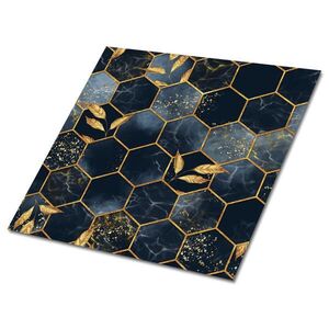 TULUP SAMOLEPIACE OBKLADY NA STENU 9 ks 30x30 cm Listy a šesťuholníky vyobraziť