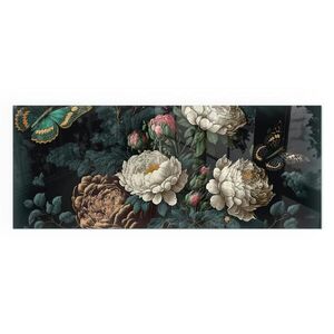 TULUP PODLOŽKA POD KRB 125x50 cm - Kvetinový vzor s motýľmi vyobraziť