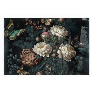 TULUP PODLOŽKA POD KRB 120x80 cm - Kvetinový vzor s motýľmi vyobraziť