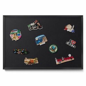 TULUP MAGNETICKÁ TABUĽA 60x40 cm čierny rám – Čierna farba vyobraziť