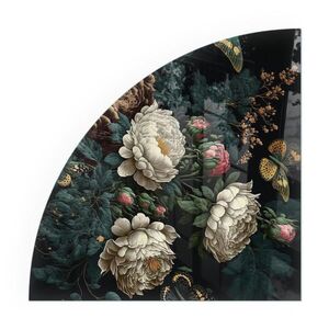 TULUP PODLOŽKA POD KRB 1/4 100x100 cm - Kvetinový vzor s motýľmi vyobraziť