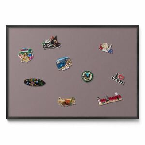 TULUP MAGNETICKÁ TABUĽA 100x70 cm čierny rám – Svetlohnedá farba vyobraziť