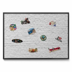 TULUP MAGNETICKÁ TABUĽA 100x70 cm čierny rám – Drevo so živicou vyobraziť