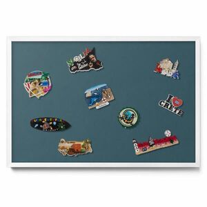 TULUP MAGNETICKÁ TABUĽA 60x40 cm biely rám – Tmavotyrkysová farba vyobraziť