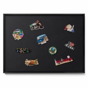 TULUP MAGNETICKÁ TABUĽA 70x50 cm čierny rám – Čierna farba vyobraziť
