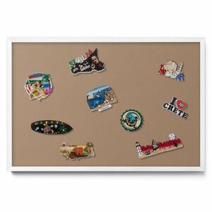 TULUP MAGNETICKÁ TABUĽA 60x40 cm biely rám – Svetlohnedá farba vyobraziť