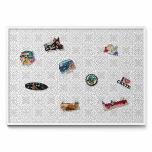 TULUP MAGNETICKÁ TABUĽA 100x70 cm biely rám – Pravidelný ornamentálny vzor vyobraziť