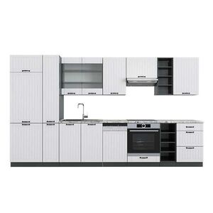 Vicco KUCHYNKA Fame-Line Biely vidiecky dom/antracit 355 cm , AP Marble vyobraziť
