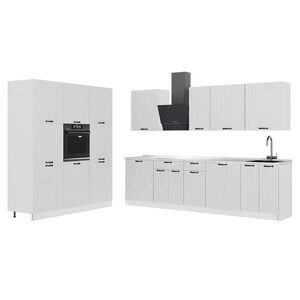 Vicco KUCHYNKA Fame-Line, Biely vidiecky dom/biely, 460 cm, AP Marble vyobraziť