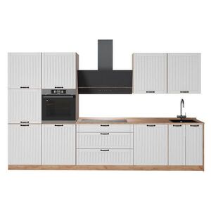 Vicco KUCHYNKA Fame-Line, Biely vidiecky dom/Dub Goldkraft, 340 cm bez pracovnej dosky vyobraziť