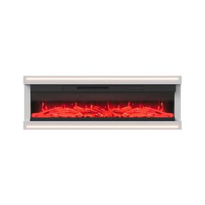 EuroLiving ELEKTRICKÝ krb 50" vysoký lesk, LED plamene, 12 farieb, diaľkové ovládanie, ambientné osvetlenie vyobraziť