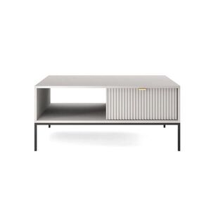 Selsey KONFERENČNÝ STOLÍK Vellore sivý s čiernou konštrukciou 104 x 68 cm vyobraziť