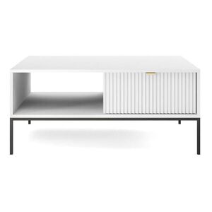Selsey KONFERENČNÝ STOLÍK Vellore biely s čiernou konštrukciou 104 x 68 cm vyobraziť